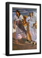 Valencian Fisherwomen - 1915 - 208x133 cm - oil on canvas - CM CAT 1116. Author: JOAQUIN SOROLLA-Joaquin Sorolla-Framed Premium Giclee Print