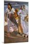 Valencian Fisherwomen - 1915 - 208x133 cm - oil on canvas - CM CAT 1116. Author: JOAQUIN SOROLLA-Joaquin Sorolla-Mounted Poster