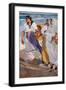 Valencian Fisherwomen, 1915-Joaquin Sorolla y Bastida-Framed Giclee Print