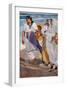 Valencian Fisherwomen, 1915-Joaquin Sorolla y Bastida-Framed Giclee Print