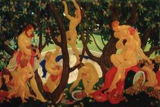 Gathering Apples, 1917-Valentin Alexandrovich Yakovlev-Mounted Giclee Print