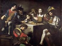 Concert Around the Bas-Relief-Valentin de Boulogne-Stretched Canvas