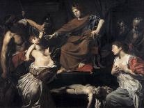 Concert with Eight People-Valentin de Boulogne-Giclee Print