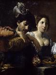 Meeting in Tavern-Valentin de Boulogne-Framed Giclee Print