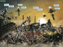 Zombies vs. Robots: No. 7 - Page Spread-Valentin Ramon-Mounted Art Print