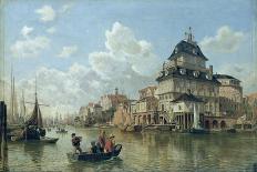 The Boat House at Hamburg Harbour, 1850-Valentin Ruths-Giclee Print