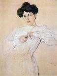 Portrait of Grand Duchess Olga Alexandrovna of Russia, 1893-Valentin Serov-Framed Giclee Print
