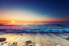 Landscape of Paradise Tropical Island Beach, Sunrise Shot-Valentin Valkov-Photographic Print