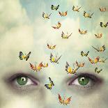 Two Eyes with the Sky and So Many Butterflies Flying on the Forehead-Valentina Photos-Photographic Print