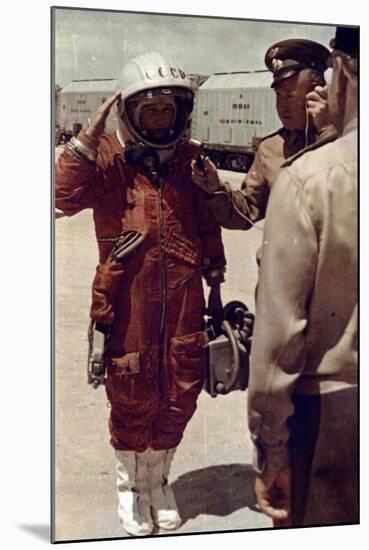 Valentina Tereshkova, Russian Cosmonaut, Baikonur Cosmodrome, USSR, 16 June 1963-null-Mounted Giclee Print