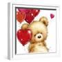 Valentine Bear 1-MAKIKO-Framed Giclee Print