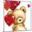 Valentine Bear 1-MAKIKO-Mounted Giclee Print