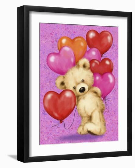 Valentine Bear-MAKIKO-Framed Giclee Print