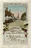 Birthday Greetings to My Dear Uncle, Birthday Card, C1940-Valentine-Framed Giclee Print