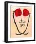 Valentine, C.2020 (Watercolor and Casein on Paper)-Janel Bragg-Framed Giclee Print