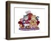 Valentine Cats-Bill Bell-Framed Giclee Print