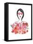 Valentine Chic I no Words-Farida Zaman-Framed Stretched Canvas