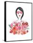 Valentine Chic I no Words-Farida Zaman-Framed Stretched Canvas