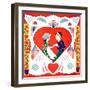 "Valentine Couple Cut-Out,"February 1, 1933-W. P. Snyder-Framed Giclee Print