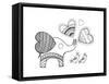 Valentine Elephant-Neeti Goswami-Framed Stretched Canvas