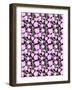 Valentine Floral White Flowers Repeat-Cyndi Lou-Framed Giclee Print