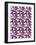 Valentine Floral White Flowers Repeat-Cyndi Lou-Framed Giclee Print