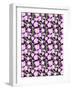 Valentine Floral White Flowers Repeat-Cyndi Lou-Framed Giclee Print