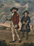 A Golfer and His Caddie, C1770-C1810-Valentine Green-Stretched Canvas