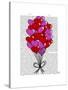 Valentine Heart Balloon Illustration-Fab Funky-Stretched Canvas