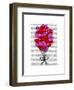 Valentine Heart Balloon Illustration-Fab Funky-Framed Art Print