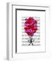 Valentine Heart Balloon Illustration-Fab Funky-Framed Art Print