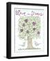 Valentine Heart Tree-Cyndi Lou-Framed Art Print