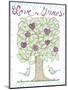 Valentine Heart Tree-Cyndi Lou-Mounted Giclee Print