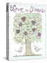 Valentine Heart Tree-Cyndi Lou-Stretched Canvas