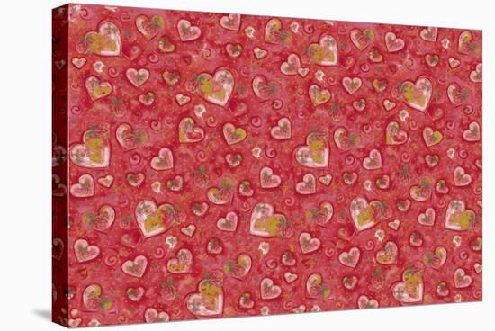 Valentine- Hearts-Maria Trad-Stretched Canvas