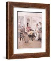 Valentine: I Regret That They are Out, Patty, But I Will Await their Return-Hugh Thomson-Framed Giclee Print