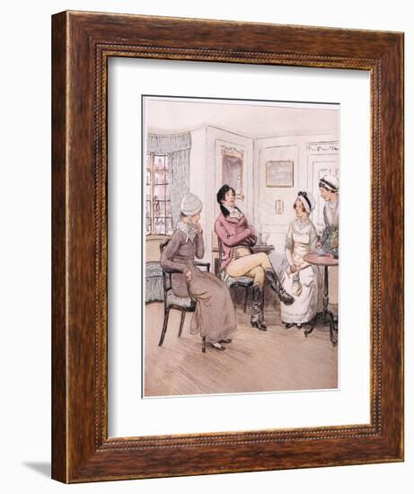 Valentine: I Regret That They are Out, Patty, But I Will Await their Return-Hugh Thomson-Framed Giclee Print