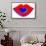 Valentine Illustration of Primary Colors-nito-Framed Stretched Canvas displayed on a wall