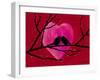Valentine Love Birds-Cheryl Bartley-Framed Giclee Print