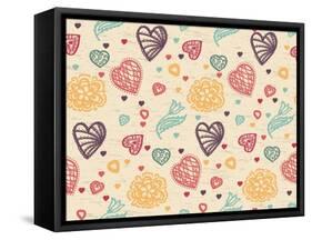 Valentine Pattern-Jallom-Framed Stretched Canvas