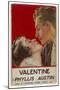 "Valentine" (Phyllis Austin) They Kiss-Doco-Mounted Art Print
