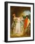 Valentine Rescuing Silvia from Proteus-Francis Wheatley-Framed Giclee Print