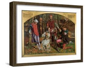 Valentine Rescuing Sylvia from Proteus, 1851-William Holman Hunt-Framed Giclee Print