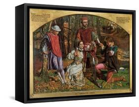Valentine Rescuing Sylvia from Proteus, 1851-William Holman Hunt-Framed Stretched Canvas
