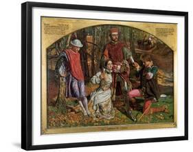 Valentine Rescuing Sylvia from Proteus, 1851-William Holman Hunt-Framed Giclee Print