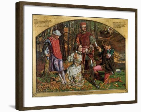 Valentine Rescuing Sylvia from Proteus, 1851-William Holman Hunt-Framed Giclee Print