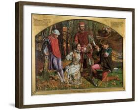 Valentine Rescuing Sylvia from Proteus, 1851-William Holman Hunt-Framed Giclee Print