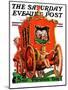 "Valentine Ride," Saturday Evening Post Cover, February 11, 1928-Elbert Mcgran Jackson-Mounted Giclee Print