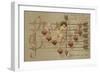 Valentine's Card, Involving Cupid, Arrow and Musical Score-null-Framed Giclee Print