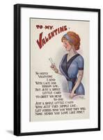 Valentine's Card-null-Framed Giclee Print